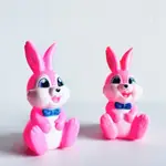エスエス製薬 ピョンちゃん 𝗣𝘆𝗼𝗻 𝗖𝗵𝗮𝗻 指人形 ソフビ  𝗦𝗦製藥 白兔牌 𝗦𝗦製藥兔 粉色 企業公仔 軟膠玩具