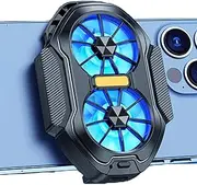 Phone Cooler - Portable Cellphone Heat Sink, Intelligent Cooling Fan | Handheld Mobile Phone Radiator with Cooling Fans, Semiconductor Cooler for Live Streaming, Mobile, Vlogging [video game]