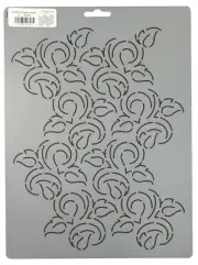 Quilting Stencils Floral Leaves Quilt Pattern 8" Wisteria Flower Stencil Design