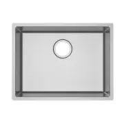 586x450x230mm Top/Undermount Single Bowl Kitchen Sink 304 Stainless Steel