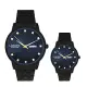 LONGBO龍波 80589 時尚休閒簡約設計對錶手錶 - 黑面 大