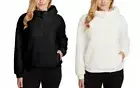 Lukka Lux Ladies' Fleece Lined 1/4 Snap Hoodie Pullover