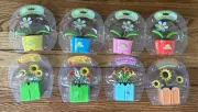 8 SOLAR DANCING DAISY Sunflower Flower SUN OR LIGHT Powered BOBBLE HEAD