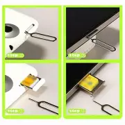 2 PIECES, Sim Card Tray Ejector Removal Pin Tool For iPhone 11 12 13 14 Pro Max