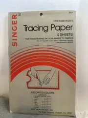 Vtg Singer Dressmaking TRANSFER TRACING PAPER #3046 New Original Pack 9 Colors