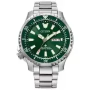 Citizen NY0151-59X Men's Promaster 200M Stainless Dial Automatic Dive Watch