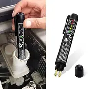Brake Fluid Tester, Auto Brake Diagnostic Testing Tool, Brake Fluid Liquid Testing Pen, Brake Fluid Detection Pen for Automobiles with 5 LED Indicators Compatible with DOT 3/4 /5 Brake Fluid Liquid