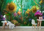Meet Imagination Garden Wall Mural B76