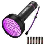 UV Flashlight, 128 LED Blacklight Flashlights, 395nm Black Light Flashlight f...