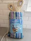 Sun & Sky Blue Purple Stripe Portable Hammock In A Bag NEW