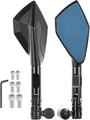 For BM&W R1200GS LC R 1200 GS R1250GS F650GS F800GS F850GS Mirrors Motorcycle Scooter 10mm Mirror CNC Rearview Rear Side Mirror(Black)