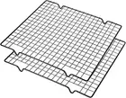 Baking Cooling Rack 2 Pack 28x25cm Oven Safe Wire Grids for Roasting Grilling
