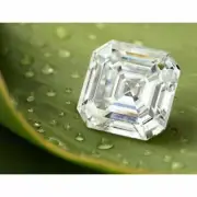 1 Ct Asscher cut Loose Diamond VVS1 Clarity Certified Lab Grown Natural D Color