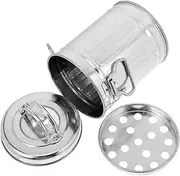 Cabilock Mini Iron Desk Wastebasket Lid Compact Trash Can for Home Office Kitchen Desktop b