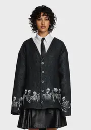 [Funeral] Family Ties Tapestry Cardigan