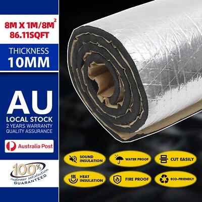 Sound Deadener Car Auto Heat Shield Insulation Door Wall Deadening Closed Foam (for: Mitsubishi)