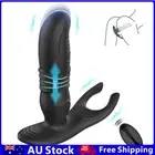 Telescopic Prostate Massager Anal Butt Plug Vibrator Remote Control Male Sex Toy