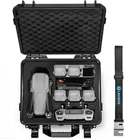 Waterproof Hard Carrying Case Compatible with DJI Air 3S/DJI Air 3 Drone/Fly More Combo/DJI RC 2/DJI RC N3/DJI RC N2 Remote Controller and Accessories(Case Only)