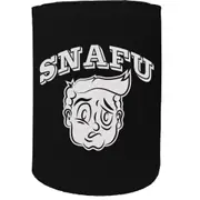 Stubby Holder - Snafu Face Situation Normal All Fcked Up - Funny Novelty Birthday Gift Joke