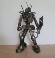 Homemade Custom Gundam Figurine - One Of A Kind
