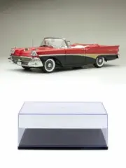 DIECAST CAR W/DISPLAY CASE 1958 FORD FAIRLANE 500 OPEN TORCH & RAVEN 5264 1/18