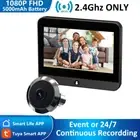Mini 1080P Tuya Smart Life Home Digital Viewer Peepholes Door Eye Wifi IR No Red