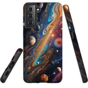 For Samsung Galaxy S21+ Plus Tough Protective Cover, Planets Of The Universe