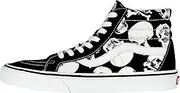 [Vans] Unisex Shoes SK8 Hi Reissue (Skulls) Black/White Skate Sneakers (6 D(M) US Men/7.5 B(M) US Women)