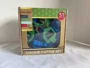 NORDIC WARE 51 PIECE COOKIE CUTTER SET HOLIDAYS ANIMALS TRANSPORT SHAPES
