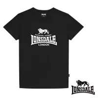 在飛比找PChome24h購物優惠-【LONSDALE 英國小獅】經典LOGO短袖T恤- 黑色L