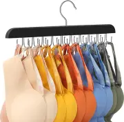 Bra Organizer Hanger with 20 Hooks, Foldable Closet Storage for Lingerie