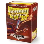 1000 Dragon Shield Standard Size Deck Protector Matte Sleeves Crimson Back