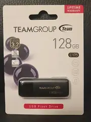 TeamGroup 128GB Gen1 USB 3.2 Flash Drive C175 Storage New Sealed
