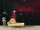 3D Night Light Red Black White Self-adhesive Removeable Wallpaper Wall Mural
