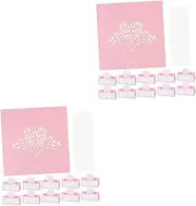 50 Pcs Table Card Wedding Table Cards Paper Place Cards Placement Card Wedding Table Decorations Foldable Tent Blank Business Cards Table Name Signs Delicate Place Cards Banquet
