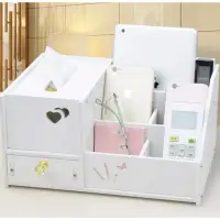 在飛比找蝦皮購物優惠-韓國創意小物 收納盒 衛生紙盒 多功能 茶几盒 精緻