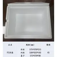 在飛比找蝦皮購物優惠-F2  保麗龍 保溫箱 保冰保冷保溫 魚箱 漁箱 EPS