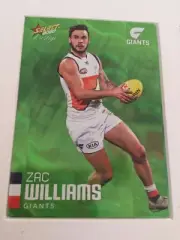 2020 Select Prestige AFL Green Parallel GWS Giants Zac Williams #04 Low