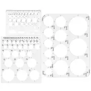 3 Pack Circle Template Round Stencil for Drafting Building Formwork Drawing