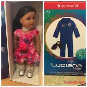 American Girl Luciana doll of the year 2018 AND Flight suit NIB QUICK SHIP