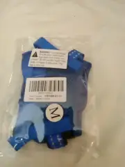 Dog Muzzle Mouth Cover Anti Bite Barking Chewing Mesh Blue Size Medium