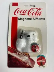 Coca Cola Promo Merchandise Soft Drink Fridge Magnet NOS 1997 Polar Bear