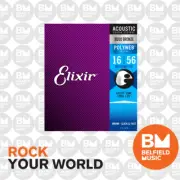 Elixir 11125 Acoustic Guitar Strings Polyweb Resonator 16-56 A-PW-R - Brand New