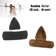 3 Pair Archery Fur Arrow Rest Leather Traditional Recurve Bow Longbow Hunting