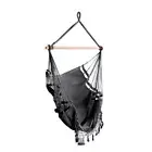 Hanging Hammock Chair Outdoor Swing Hammocks Tassel Grey Gardeon