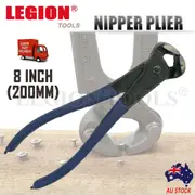 8" End Cutting Nipper Cutter steel Fixers Wire Cable side cutting Plier Pincer
