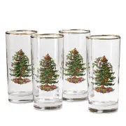 Spode Christmas Tree Highball Glass, Set of 4