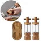 2 Pieces Manual Salt and Pepper Grinders Pepper Grinder Mills for Restaurant