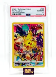 Pokemon TCG Sword & Shield Pikachu #160 PSA 10 Crown Zenith