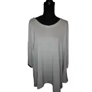 Chelsea & Theodore Asymmetrical Stretchy Flowy Women's Pullover Top Size XXL